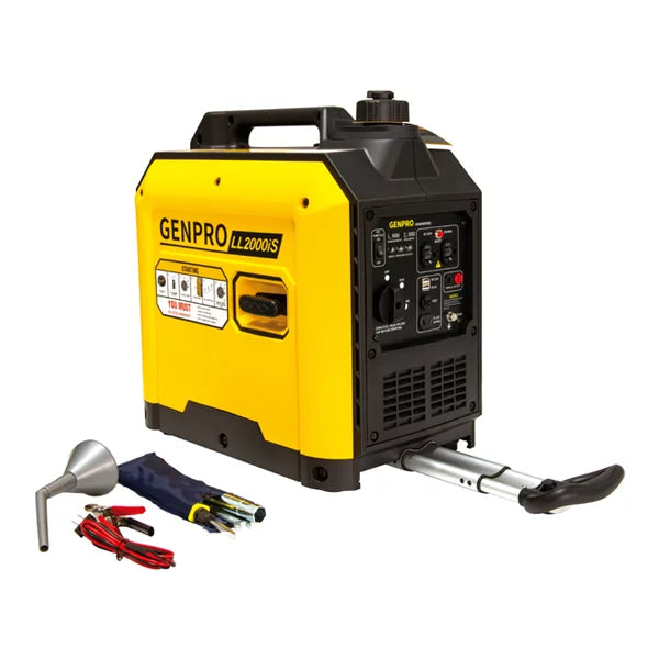Gas Inverter Genpro LL2000iSL 2000W Whisper Quiet Portable Gasoline Inverter Genera ...