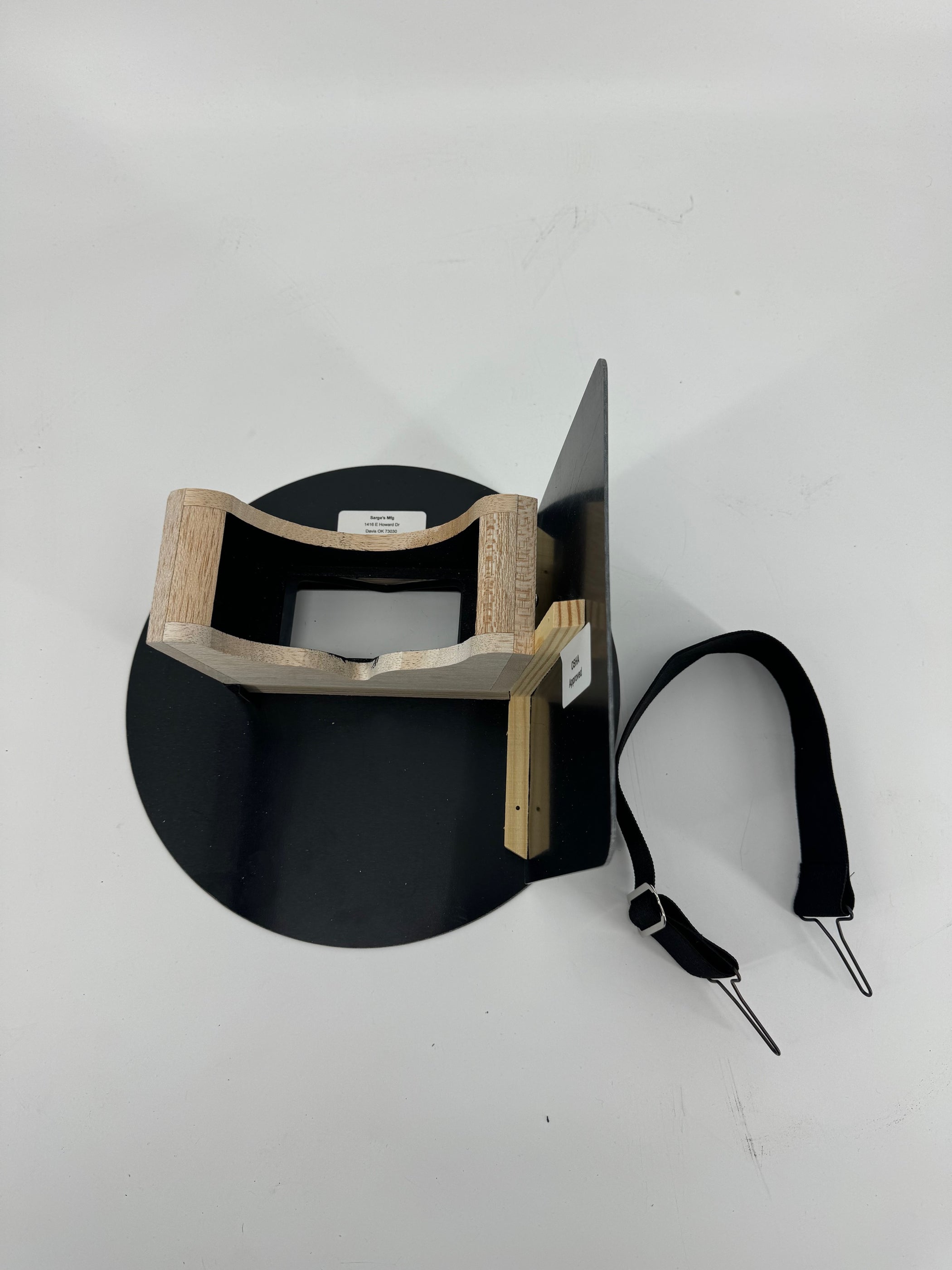 Sarges Left Hand Black Pancake Welding Hood Helmet — Welding For Less