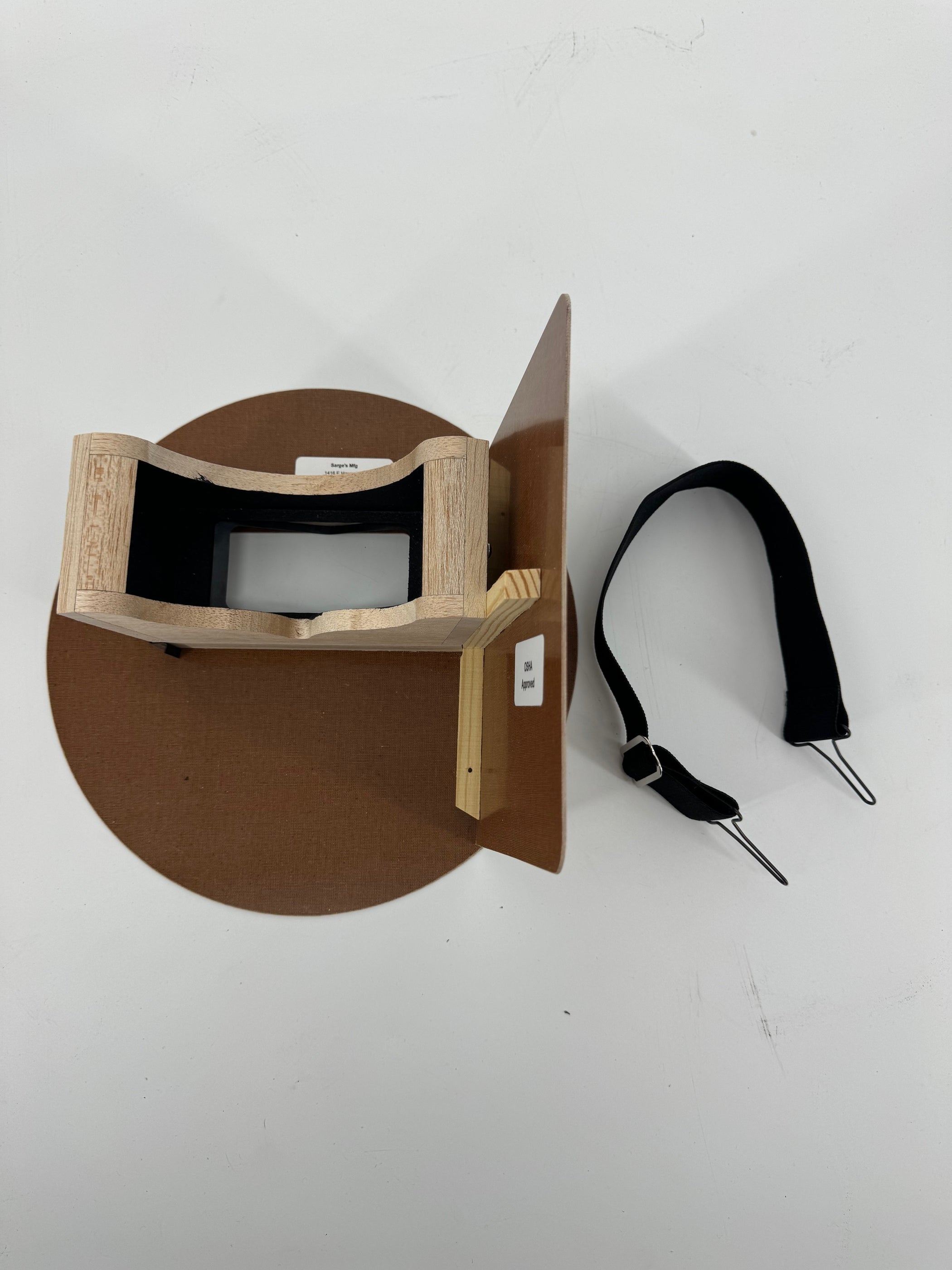 Sarges Left Hand Brown Pancake Welding Hood Helmet — Welding For Less