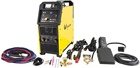 Weldpro Digital TIG ACDC 250GD AC DC 250 Amp Tig/Stick Welder with Pulse Memory function Dual Voltage welding machine CK 20 Torch and HD Cart