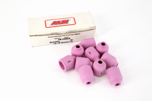 20 series Alumina gas lens cup #4 1/4" 53n58 package of 10