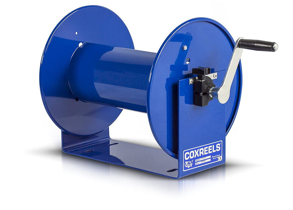 Coxreels 112-3-150 Hand Crank Steel Hose Reel, 100 Series - Easy-to-Use Compact Design, Heavy-Duty Steel Construction, Made in the USA
