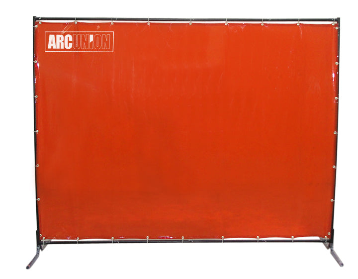 Arc Union Welding Screen With Frame 4x6 Orange 4' wide 6' high