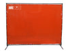 Arc Union Welding Screen With Frame 4x6 Orange 4' wide 6' high