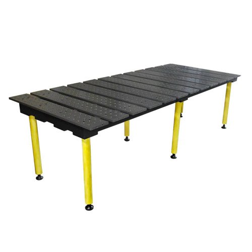 BuildPro® Slotted 8' x 4' Table With Heavy Duty Leg
