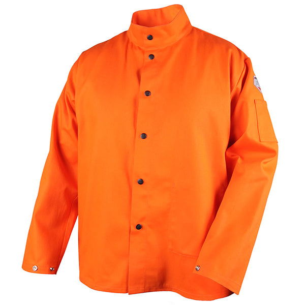 Black Stallion Flame Resistant Cotton Welding Jacket - Orange FO9-30C