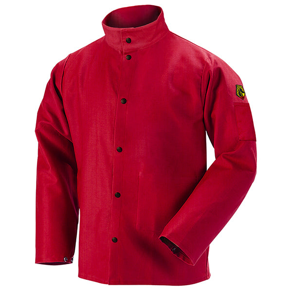 Black Stallion Flame Resistant Cotton Welding Jacket - Red FR9-30C ...