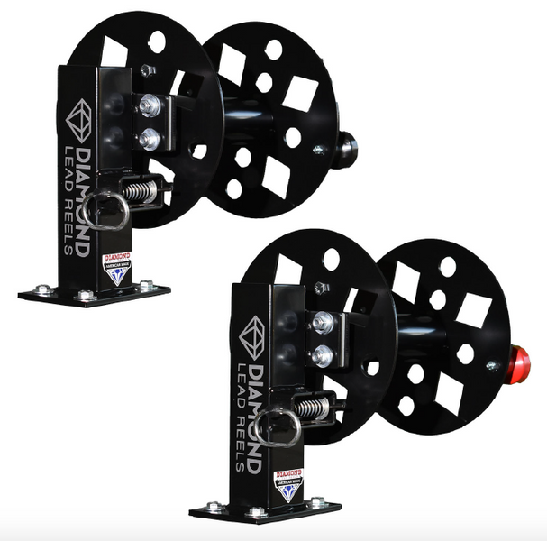 SBD10BLK Diamond Lead Reels , HD, 10 , Black, Swivel Base