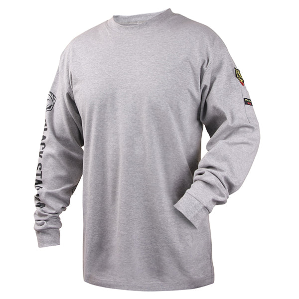 Black Stallion Revco Flame Resistant 7 oz. Gray Cotton T-Shirt TF2510-GY