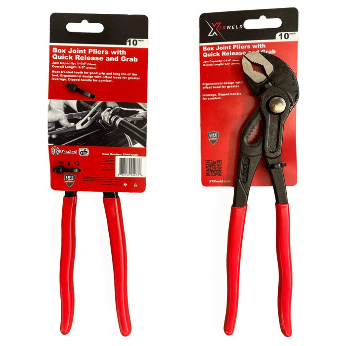 TPKP12QR XTRweld 12 in Pliers, Groove Joint, QR and Grab, Steel Black Oxide
